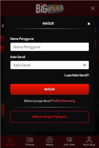 BIG777 LOGIN  BIG777 MASUK